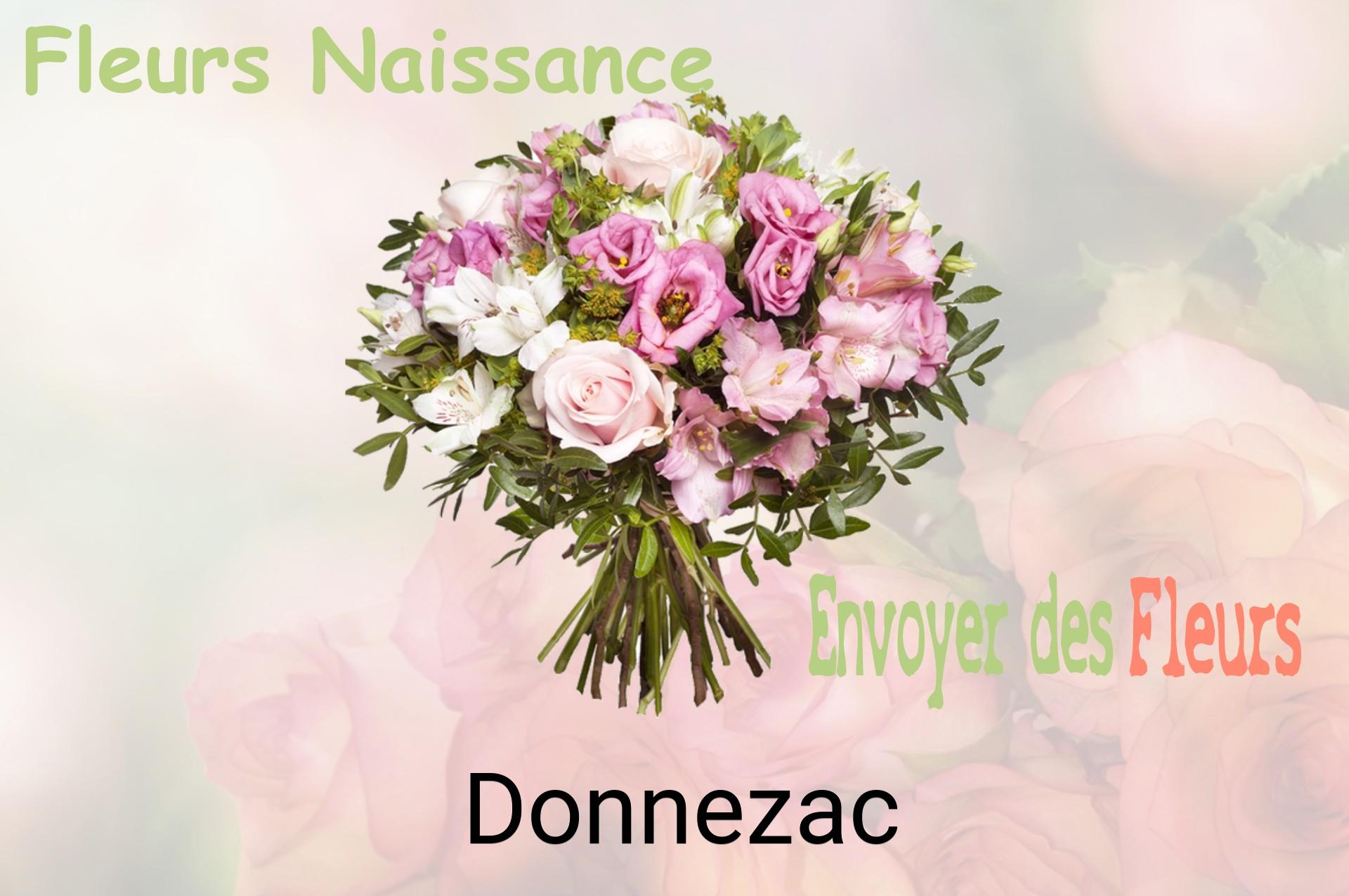 Bouquet de fleurs de naissance livré à Donnezac